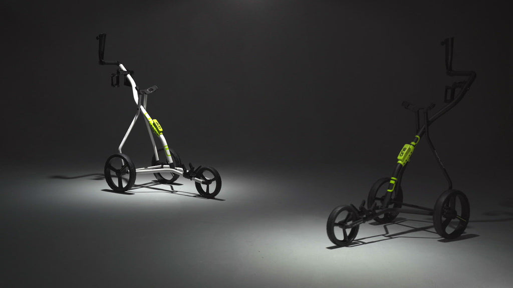 Golf Push Carts Lightweight 9lbs - 1Step Folding, Minimalistic Design