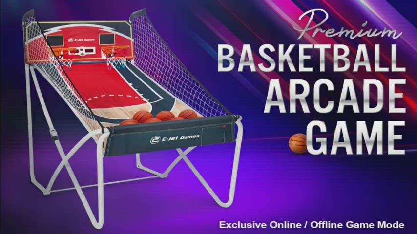 Electronic Basketball Arcade Game, Exclusive Online Game Mode