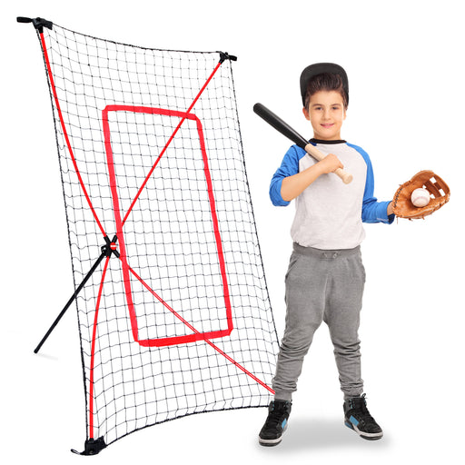 baseball practice nets, pitchback rebound net rebounder practice training pitching boys kids basebal