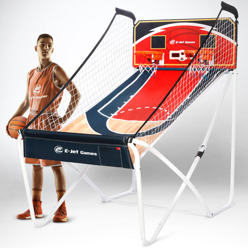 E-JET GAME Basketball Arcade Games (Online Battle and Challenge, Shoot  Hoops)- Electronic Arcade Basketball Games, Dual Shot- Purple in the  Electronic Basketball Games department at