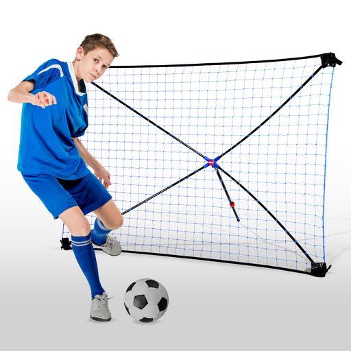 football rebound nets, kids soccer gift backyard football game aids equipment gadget gear wall board