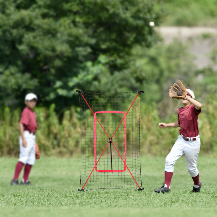 Net Playz 5ft x 3ft Baseball Softball Pitchback Rebound Net