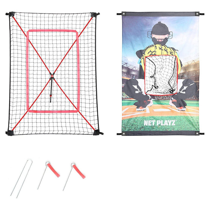 Net Playz Baseball Practice Combo Set - Target, PitchBack Net