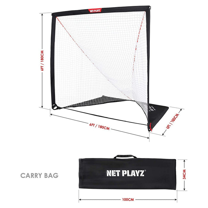 Net Playz 6ft x 6ft Lacrosse Goals, Portable