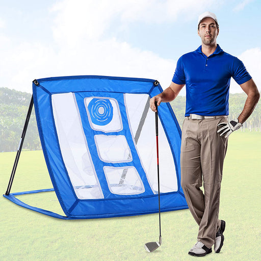 pop-up golf practice net, game training practice aids gear target hitting swing chipping putting net