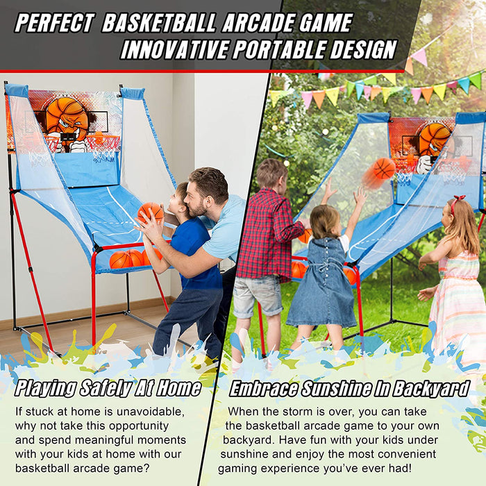 Sportcraft Portable Electronic Basketball Arcade Game, Dual Shot